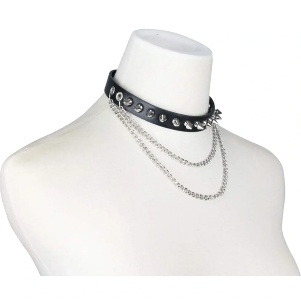Punk Spike Collar Necklace
